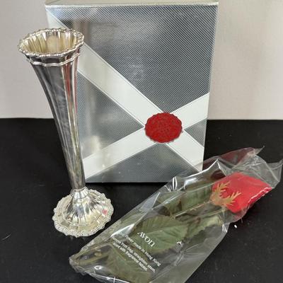 LOT 194D: Spring Time Avon Gifts & More in Boxes - Fresh Flower Salad Plates, Jessie Willcox Smith Collection Figurine, Vintage...