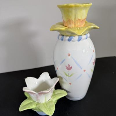 LOT 194D: Spring Time Avon Gifts & More in Boxes - Fresh Flower Salad Plates, Jessie Willcox Smith Collection Figurine, Vintage...