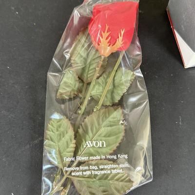 LOT 194D: Spring Time Avon Gifts & More in Boxes - Fresh Flower Salad Plates, Jessie Willcox Smith Collection Figurine, Vintage...