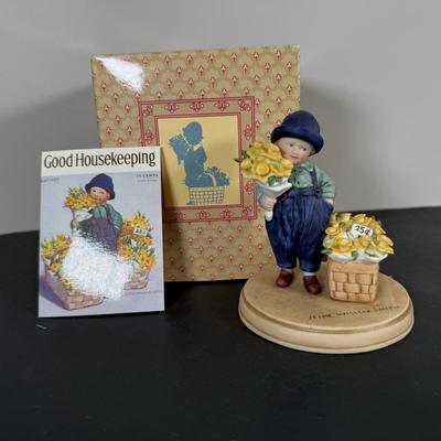 LOT 194D: Spring Time Avon Gifts & More in Boxes - Fresh Flower Salad Plates, Jessie Willcox Smith Collection Figurine, Vintage...