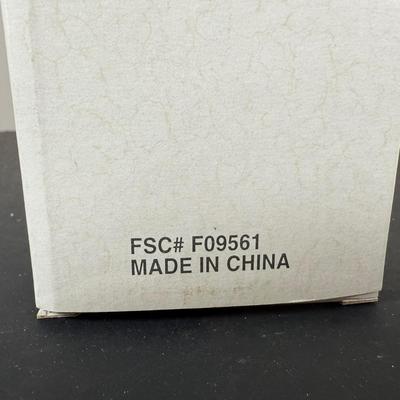 LOT 195D: Avon Mini Mrs PFE Albee Figurines w/ Cloche Displays & Boxes 1995-2000