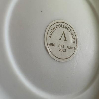 LOT 196D: Avon Mini Mrs PFE Albee Figurines w/ Cloche Displays & Boxes 2001-2002, 2004, 2007-2008 & 2009