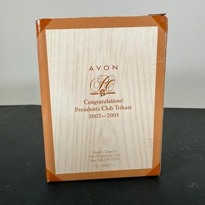 LOT 196D: Avon Mini Mrs PFE Albee Figurines w/ Cloche Displays & Boxes 2001-2002, 2004, 2007-2008 & 2009