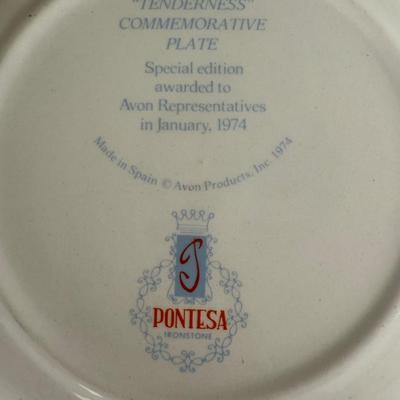 LOT 197D: Vintage Avon Mother’s Day Plates, A Child’s Christmas Plates, Aynsley England Pembroke Repro Bowl & Fork w/ More