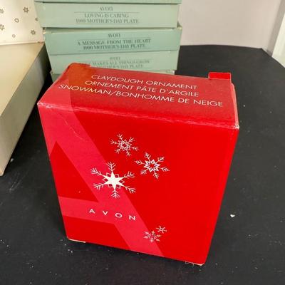 LOT 197D: Vintage Avon Mother’s Day Plates, A Child’s Christmas Plates, Aynsley England Pembroke Repro Bowl & Fork w/ More