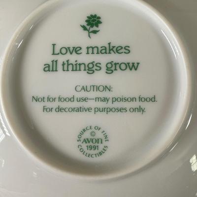 LOT 197D: Vintage Avon Mother’s Day Plates, A Child’s Christmas Plates, Aynsley England Pembroke Repro Bowl & Fork w/ More