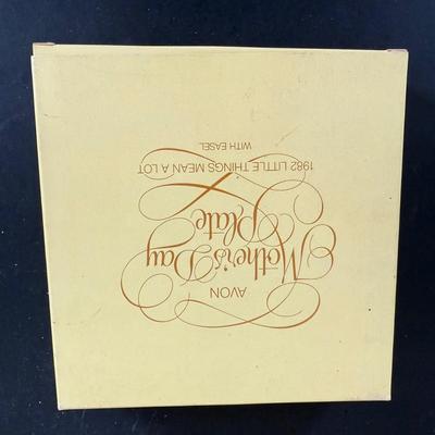 LOT 197D: Vintage Avon Mother’s Day Plates, A Child’s Christmas Plates, Aynsley England Pembroke Repro Bowl & Fork w/ More