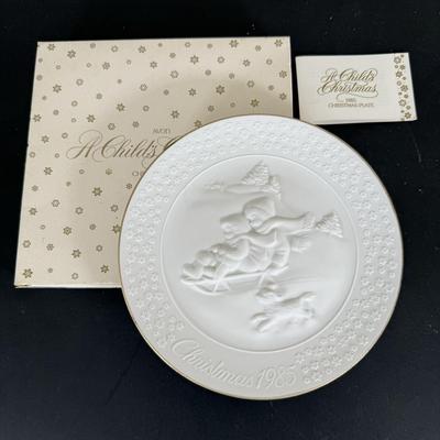 LOT 197D: Vintage Avon Mother’s Day Plates, A Child’s Christmas Plates, Aynsley England Pembroke Repro Bowl & Fork w/ More