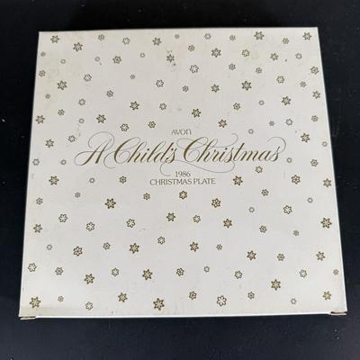 LOT 197D: Vintage Avon Mother’s Day Plates, A Child’s Christmas Plates, Aynsley England Pembroke Repro Bowl & Fork w/ More