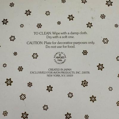 LOT 197D: Vintage Avon Mother’s Day Plates, A Child’s Christmas Plates, Aynsley England Pembroke Repro Bowl & Fork w/ More