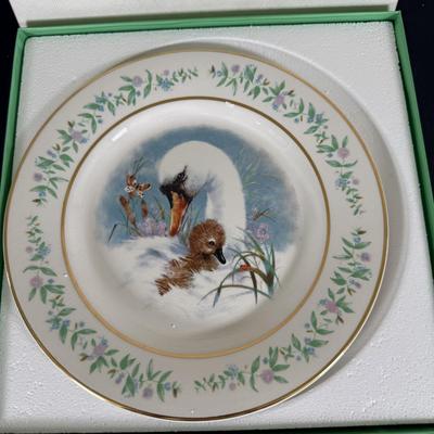 LOT 197D: Vintage Avon Mother’s Day Plates, A Child’s Christmas Plates, Aynsley England Pembroke Repro Bowl & Fork w/ More