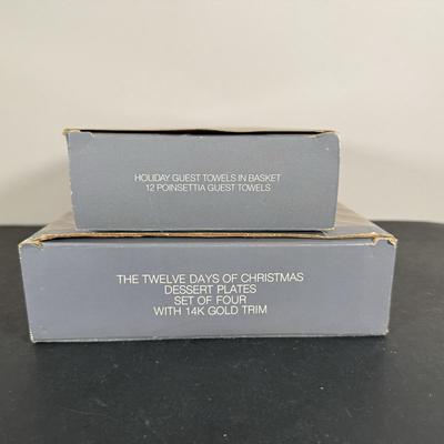 LOT 198D: Christmas Gifts & Home Decor - Avon, Homco Denim Days Santa, Lenox, Norman Rockwell & More