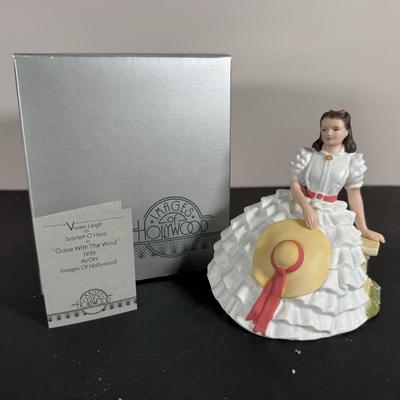 LOT 200D: 1986 Edwin M Knowles Sound of Music Plate, 1973 Avon Betsy Ross Plates, Images of Hollywood Scarlett O’Hara Figurine, Homco...