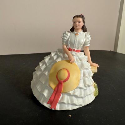 LOT 200D: 1986 Edwin M Knowles Sound of Music Plate, 1973 Avon Betsy Ross Plates, Images of Hollywood Scarlett O’Hara Figurine, Homco...