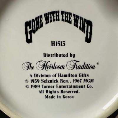 LOT 200D: 1986 Edwin M Knowles Sound of Music Plate, 1973 Avon Betsy Ross Plates, Images of Hollywood Scarlett O’Hara Figurine, Homco...