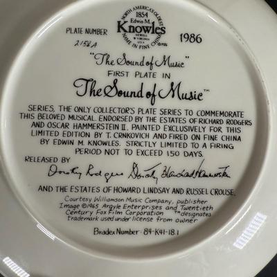 LOT 200D: 1986 Edwin M Knowles Sound of Music Plate, 1973 Avon Betsy Ross Plates, Images of Hollywood Scarlett O’Hara Figurine, Homco...