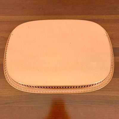 LOT 201 M: Signed & Stamped Stoneware Pitcher, MCM Marbled Swirl Blown Glass Jar, Baldwin Brass Candlestick Holder, Coppercraft Guild...