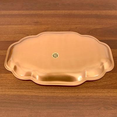 LOT 201 M: Signed & Stamped Stoneware Pitcher, MCM Marbled Swirl Blown Glass Jar, Baldwin Brass Candlestick Holder, Coppercraft Guild...