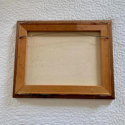 LOT 202 M: Framed, & Signed Paintings: Oil Paint on Canvas, Covered Bridge by Florence Balentine 1969 & Watercolor, Tree in Winter