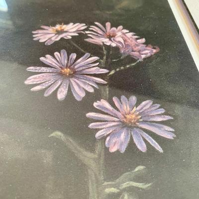 LOT 204 M: Floral Framed Wall Decor: Signed & Numbered Huntsberger Print & More