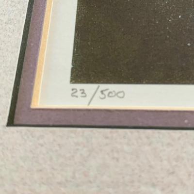 LOT 204 M: Floral Framed Wall Decor: Signed & Numbered Huntsberger Print & More