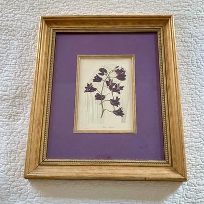 LOT 204 M: Floral Framed Wall Decor: Signed & Numbered Huntsberger Print & More