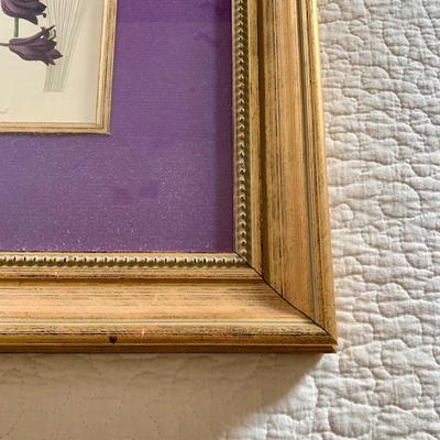 LOT 204 M: Floral Framed Wall Decor: Signed & Numbered Huntsberger Print & More