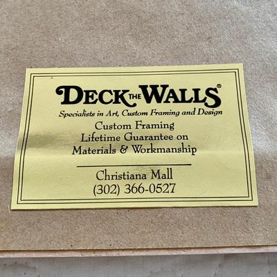 LOT 205 M: Framed & Signed Carole Holding Watercolor Prints: "Hamilton From Paget, Bermuda" & "St. George's,...