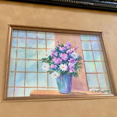 LOT 207 M: Framed & Signed Watercolor Paintings by C. E. Murphy