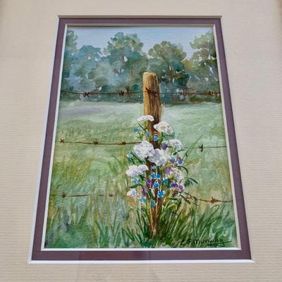 LOT 207 M: Framed & Signed Watercolor Paintings by C. E. Murphy
