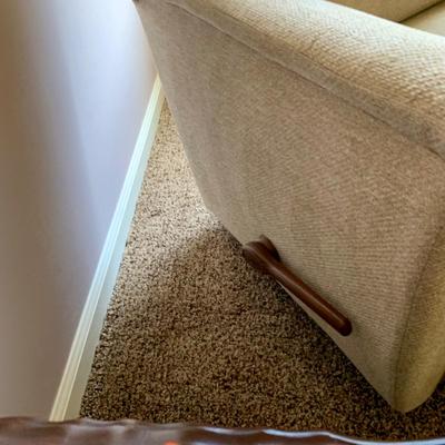 LOT 213 M: Tan Rocking Recliner