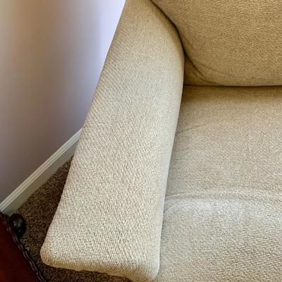 LOT 213 M: Tan Rocking Recliner