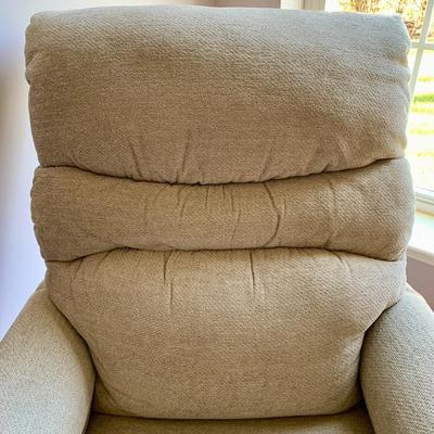 LOT 213 M: Tan Rocking Recliner