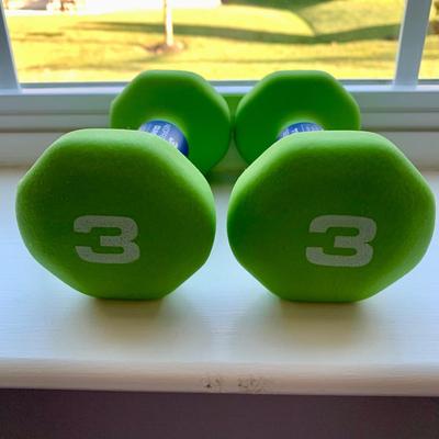 LOT 217 M: 2 & 3 LBS Hand Weight & NIP Fitness Gear Power Bands