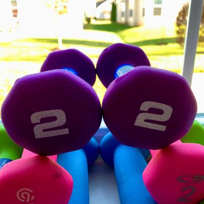 LOT 217 M: 2 & 3 LBS Hand Weight & NIP Fitness Gear Power Bands