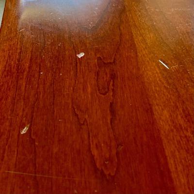 LOT 218 M: Taylor Jamestown Cherry Wood Bedroom Set: 7 Drawer Chest Of Drawers, Two 2 Drawer Bedside Tables, 10 Drawer Dresser w/ Mirror,...