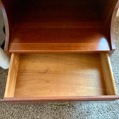 LOT 218 M: Taylor Jamestown Cherry Wood Bedroom Set: 7 Drawer Chest Of Drawers, Two 2 Drawer Bedside Tables, 10 Drawer Dresser w/ Mirror,...