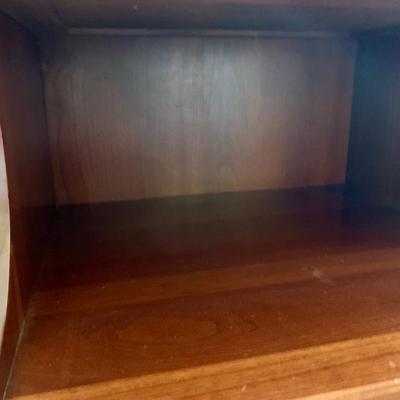 LOT 218 M: Taylor Jamestown Cherry Wood Bedroom Set: 7 Drawer Chest Of Drawers, Two 2 Drawer Bedside Tables, 10 Drawer Dresser w/ Mirror,...