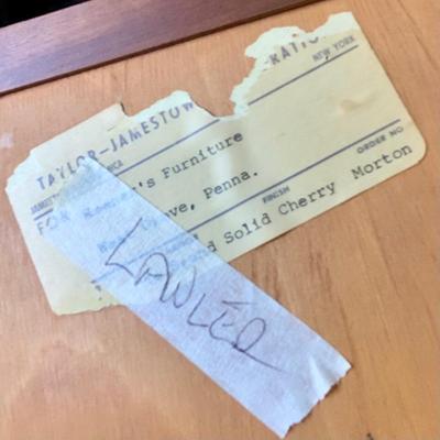 LOT 218 M: Taylor Jamestown Cherry Wood Bedroom Set: 7 Drawer Chest Of Drawers, Two 2 Drawer Bedside Tables, 10 Drawer Dresser w/ Mirror,...