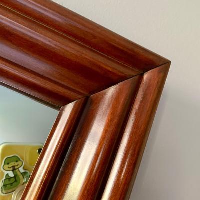 LOT 218 M: Taylor Jamestown Cherry Wood Bedroom Set: 7 Drawer Chest Of Drawers, Two 2 Drawer Bedside Tables, 10 Drawer Dresser w/ Mirror,...