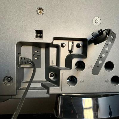 LOT 219 M: Sony Bravia LCD TV Model #KDL-32L5000, LG DVD Player Model #DN191H, & Lazy Susan Top TV Stand Cabinet