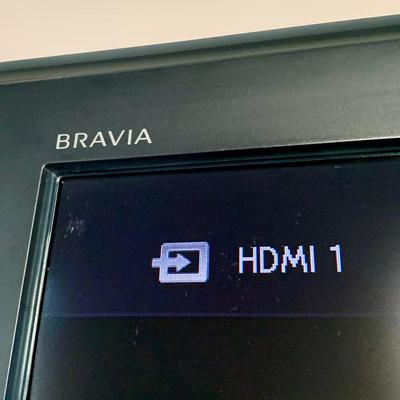 LOT 219 M: Sony Bravia LCD TV Model #KDL-32L5000, LG DVD Player Model #DN191H, & Lazy Susan Top TV Stand Cabinet