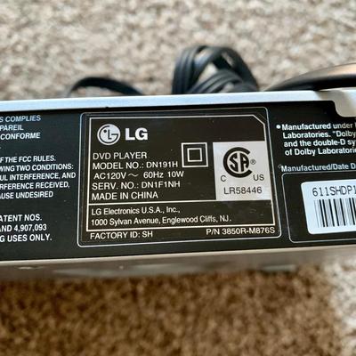 LOT 219 M: Sony Bravia LCD TV Model #KDL-32L5000, LG DVD Player Model #DN191H, & Lazy Susan Top TV Stand Cabinet