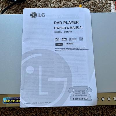 LOT 219 M: Sony Bravia LCD TV Model #KDL-32L5000, LG DVD Player Model #DN191H, & Lazy Susan Top TV Stand Cabinet