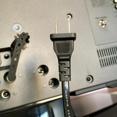 LOT 219 M: Sony Bravia LCD TV Model #KDL-32L5000, LG DVD Player Model #DN191H, & Lazy Susan Top TV Stand Cabinet