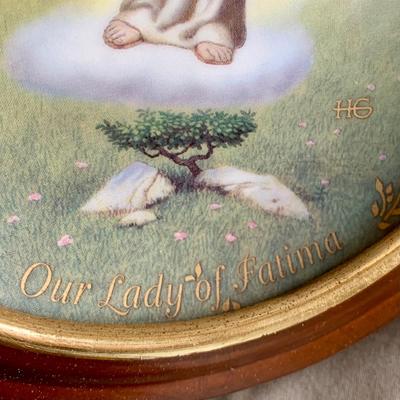LOT 225 B: Collection of Bradford Exchange "Visions Of Our Lady" by Hector Garrido Collectors Plates: "Our Lady Of...