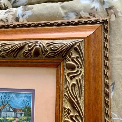 LOT 226 B: Framed & Signed Oil Painting by Maurice, Prints by P.C. & M.M.Rose