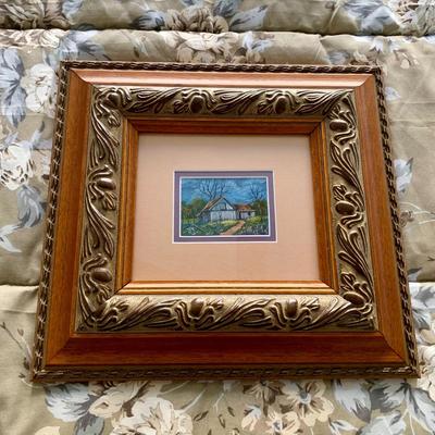 LOT 226 B: Framed & Signed Oil Painting by Maurice, Prints by P.C. & M.M.Rose