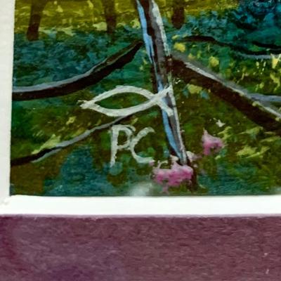 LOT 226 B: Framed & Signed Oil Painting by Maurice, Prints by P.C. & M.M.Rose