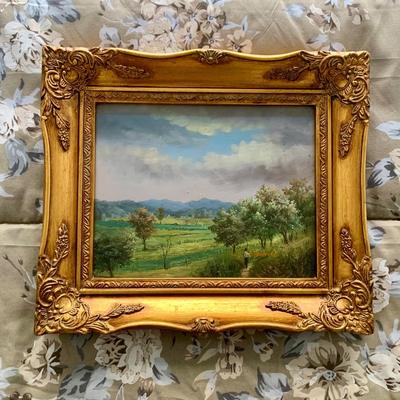LOT 226 B: Framed & Signed Oil Painting by Maurice, Prints by P.C. & M.M.Rose